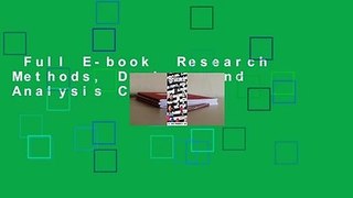 Full E-book  Research Methods, Design, and Analysis Complete