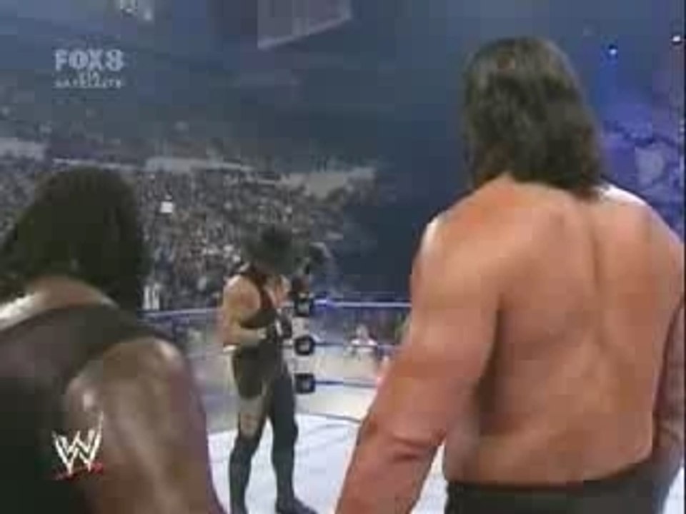 Part1 batista et undertaker vs mark henry et great khali