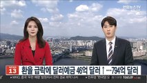 환율 급락에 달러예금 46억 달러↑…794억 달러