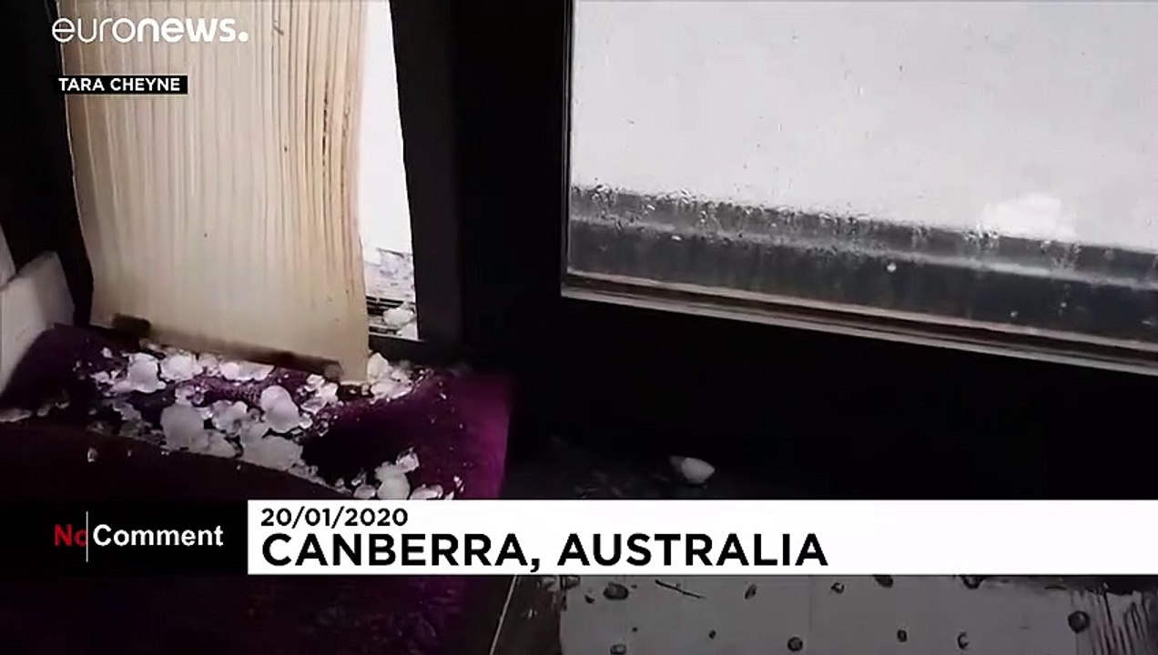 Riesige Hagelkörner in Canberra: Verbeulte Autos, beschädigte Gebäude