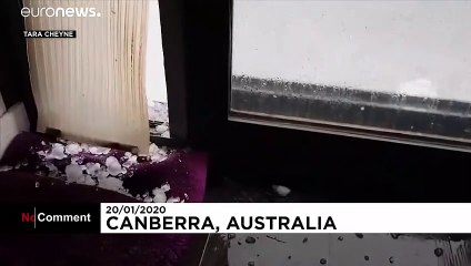Riesige Hagelkörner in Canberra: Verbeulte Autos, beschädigte Gebäude