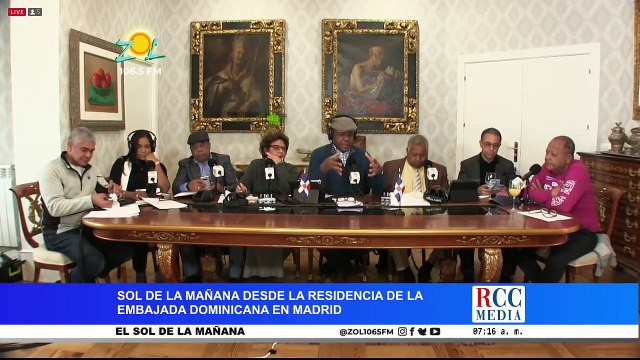 Sol de la Mañana en vivo desde la Embajada Dominicana en Madrid parte 1