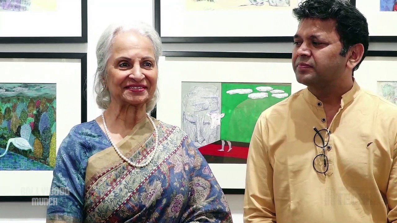 Paintings Exhibition ChronologicalClouds by artist Raj Bharti inaugurated by Legendary WaheedaRehman