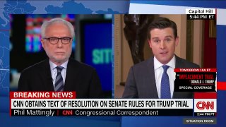 CNN obtains proposed Senate impeachment rules for trial