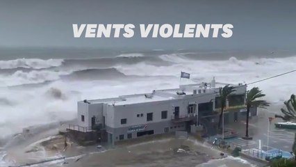 Les images de la tempête Gloria qui arrive en France