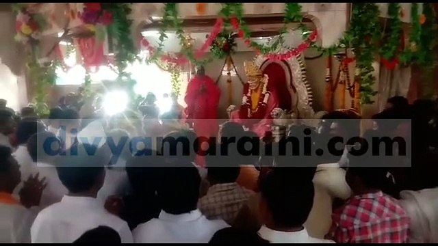 साई मंदिरात महाआरती: खासदार, आमदारांसह भाविकांची गर्दी