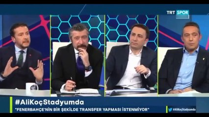 Canlı yayında gergin anlar! Ali Koç Ersin Düzen'e 'Sen neden heyecanlanıyorsun?' göndermesi