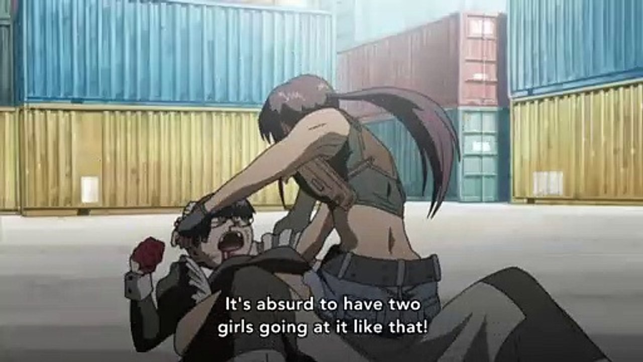 Black Lagoon - Revy vs Roberta scene - English subtitle