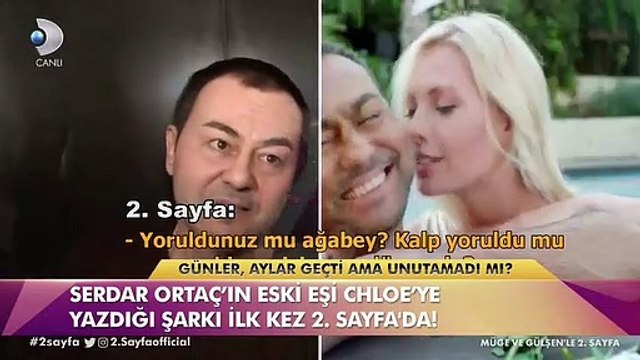 Serdar Ortaç, eski eşi Chloe'ye özel şarkı yazdı