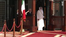 Arrivo del Presidente Mattarella al Palazzo dell’Emiro (21.01.20)
