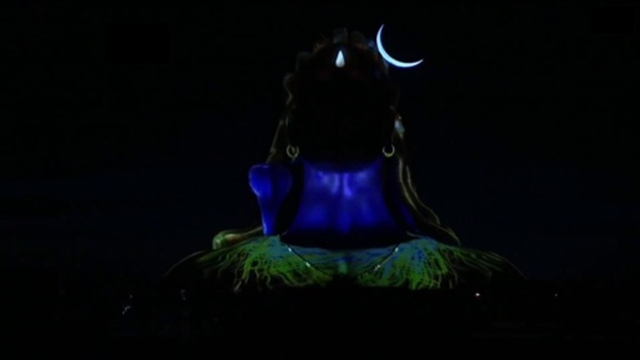 MahaShivratri  Adiyogi 3D Light Show Sadhguru