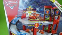 Disney Cars Lightning McQueen Toys Piston Cup Racing Garage Playset Dinoco Lightning Storm Kids Toys