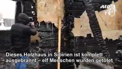 Elf Tote bei Holzhaus-Brand in Sibirien
