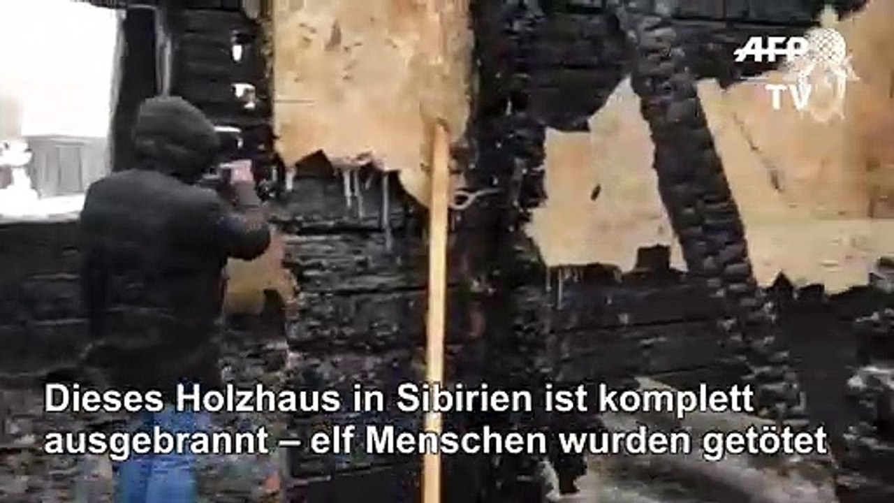 Elf Tote bei Holzhaus-Brand in Sibirien