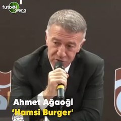 Ahmet Ağaoğlu'ndan 'hamsi burger' önerisi