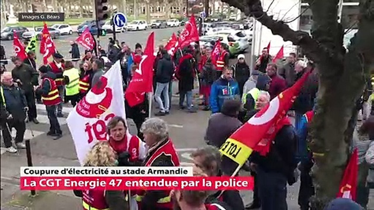 Coupure d'électricité au stade Armandie  la CGT Energie 47 entendue par la police
