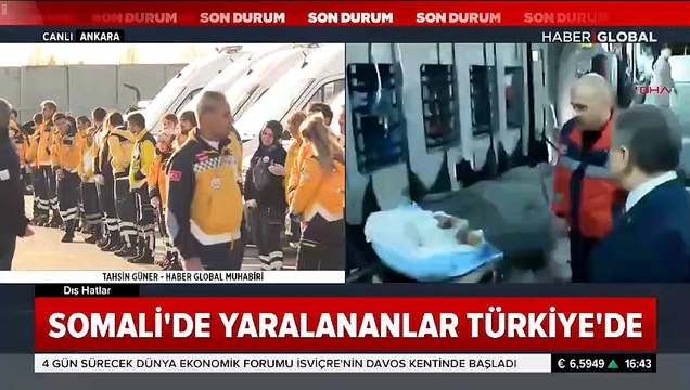 Somali'deki bombalı saldırıda yaralananlar Türkiye'ye getirildi