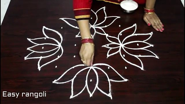 beautiful lotus rangoli designs with colors simple kolam designs with 9 dots easy muggulu