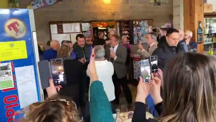 Salvini a tavola con gli Amici di Camugnano (BO) (21.01.20)