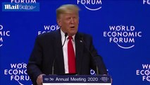 Trump rejects environmental 'prophets of doom' in Davos speech