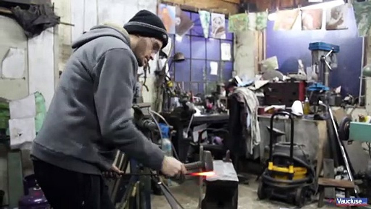 Le forgeron d'épées ardéchois Gaël Fabre nous a ouvert les portes de son atelier