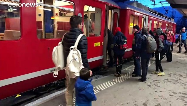 Заснеженный зеленый Давос