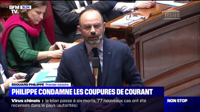 Édouard Philippe condamne les coupures d'électricité: Tout cela c'est méconnaître la démocratie, la loi et tout cela doit être sanctionné