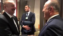 Çavuşoğlu, Azerbaycan Cumhurbaşkanı İlham Aliyev ile görüştü