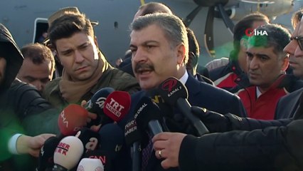 Bakan Koca: 'Toplam 17 hastanın 10 tanesini Türkiye'ye getirmiş olduk'