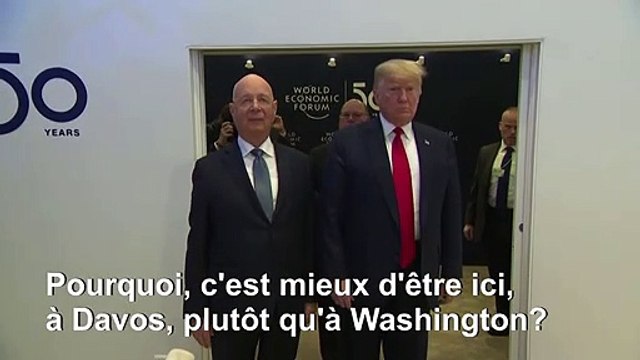 Depuis Davos, Trump qualifie son procès en destitution de farce et de chasse aux sorcières