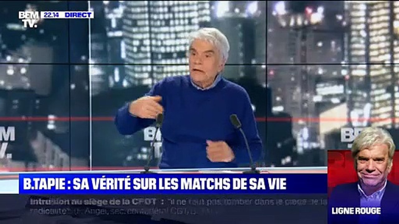 Malaise : Bernard Tapie furieux contre son portrait sur BFM TV