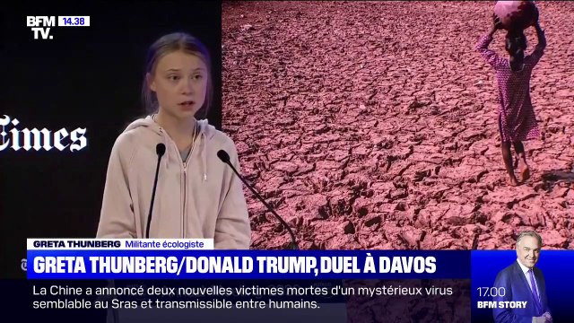 À Davos, au Forum économique mondial, Greta Thunberg a déclaré que notre maison est toujours en train de brûler