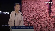 Greta Thunberg en el Foro de Davos: 