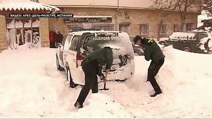 "Глория" парализовала Испанию