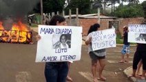 Justiça! Protesto é realizado após morte de criança de sete anos no Melissa