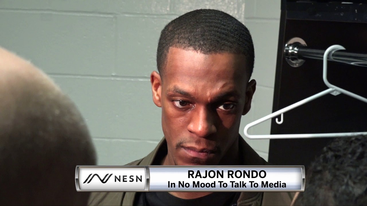 Rajon Rondo Hilariously Has No Time For LeBron James, Celtics Questions