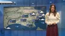 El pronóstico del tiempo para el miércoles 22 de enero.