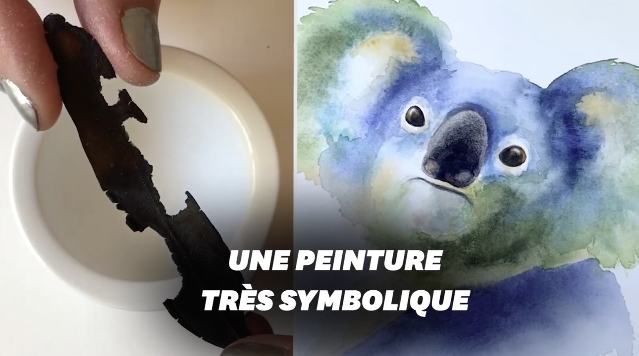 En Australie, cette artiste peint avec les cendres des incendies