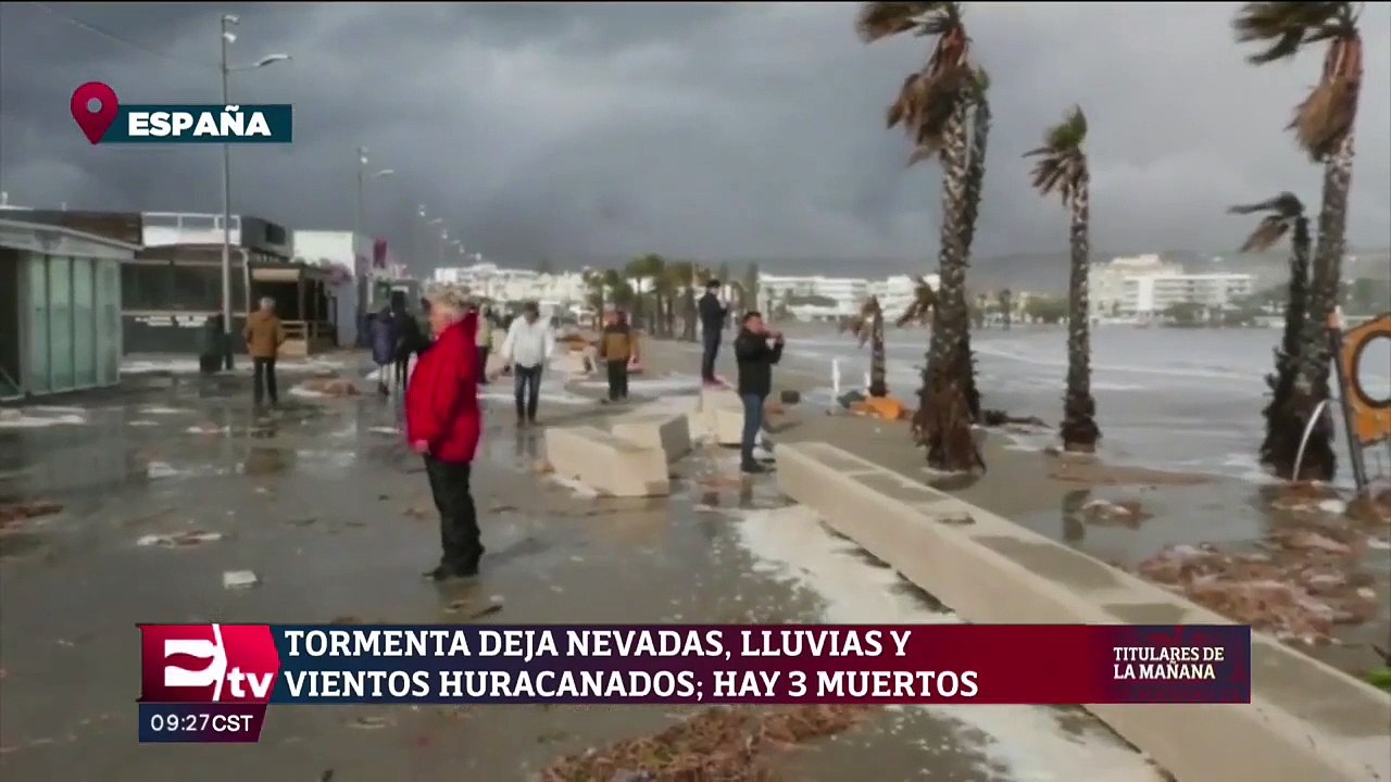 Tres muertos y colegios cerrados en España por temporal