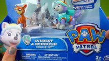 Paw Patrol Toys Winter Snow Animal Rescue Set Everest Baby Reindeer Spy Chase Penguins Rubble Toys-