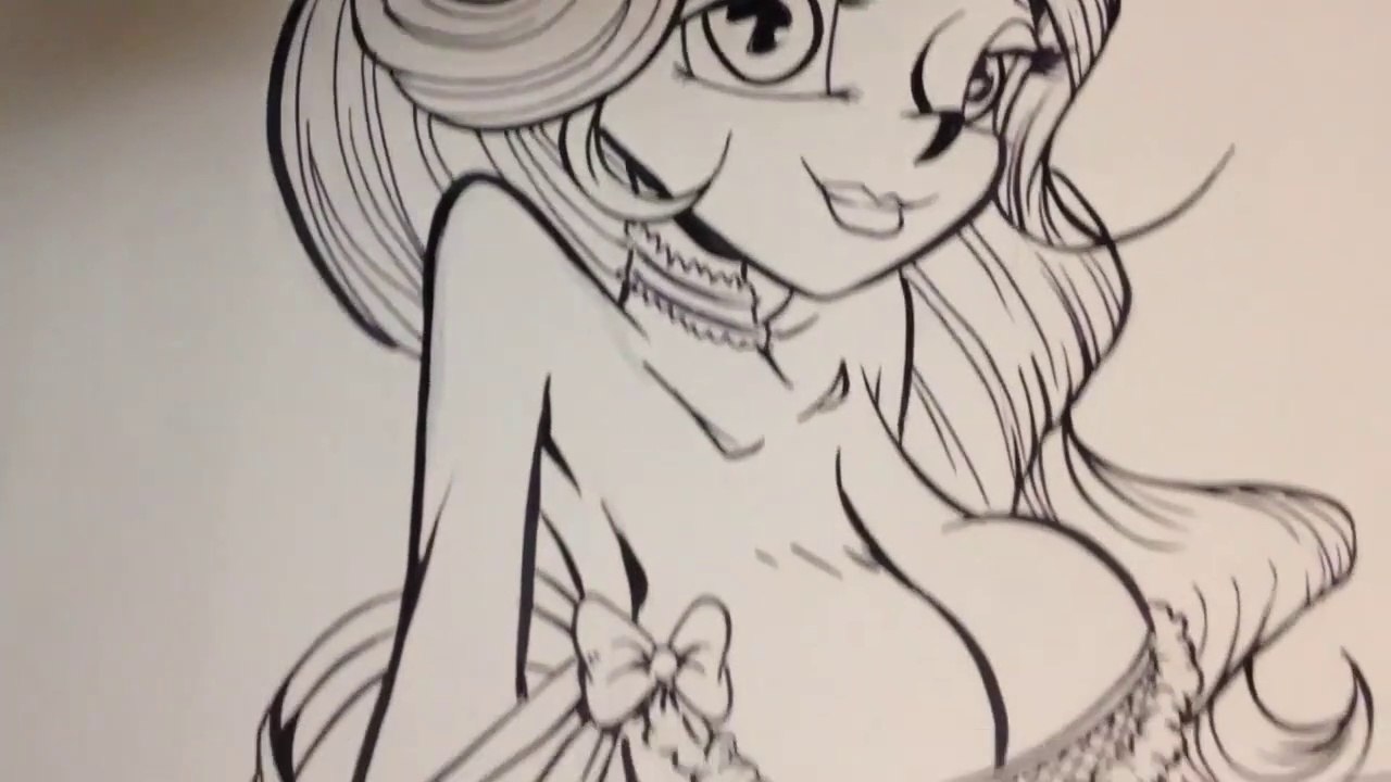 Speed Art Commission - Belle from Beauty & the Beast (Risque Dress)