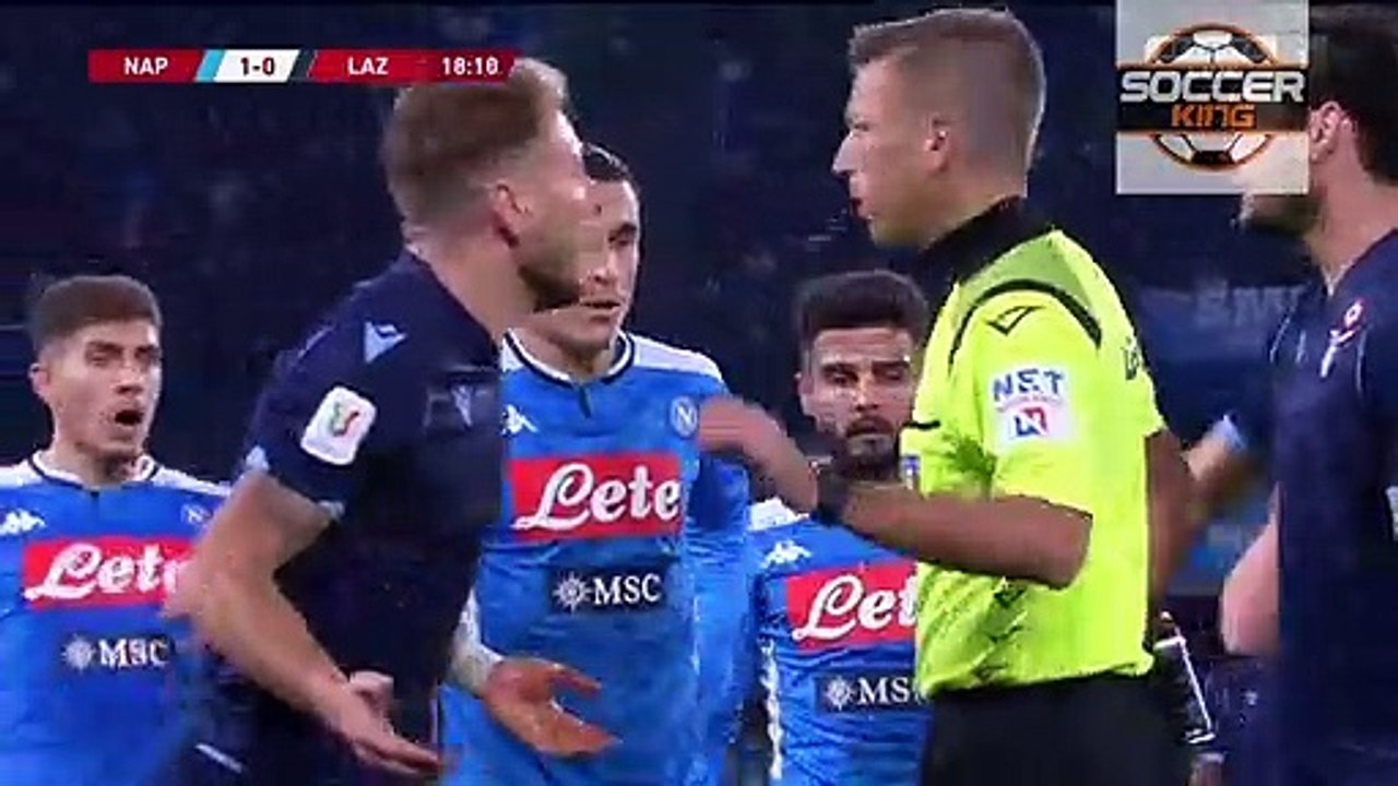 Elseid Hysaj RED CARD HD - Napoli 1-0 Lazio 21.01.2020