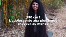 L'adolescente aux plus longs cheveux au monde