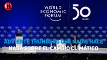 Advierte Thunberg que nadie hace nada sobre el cambio climático