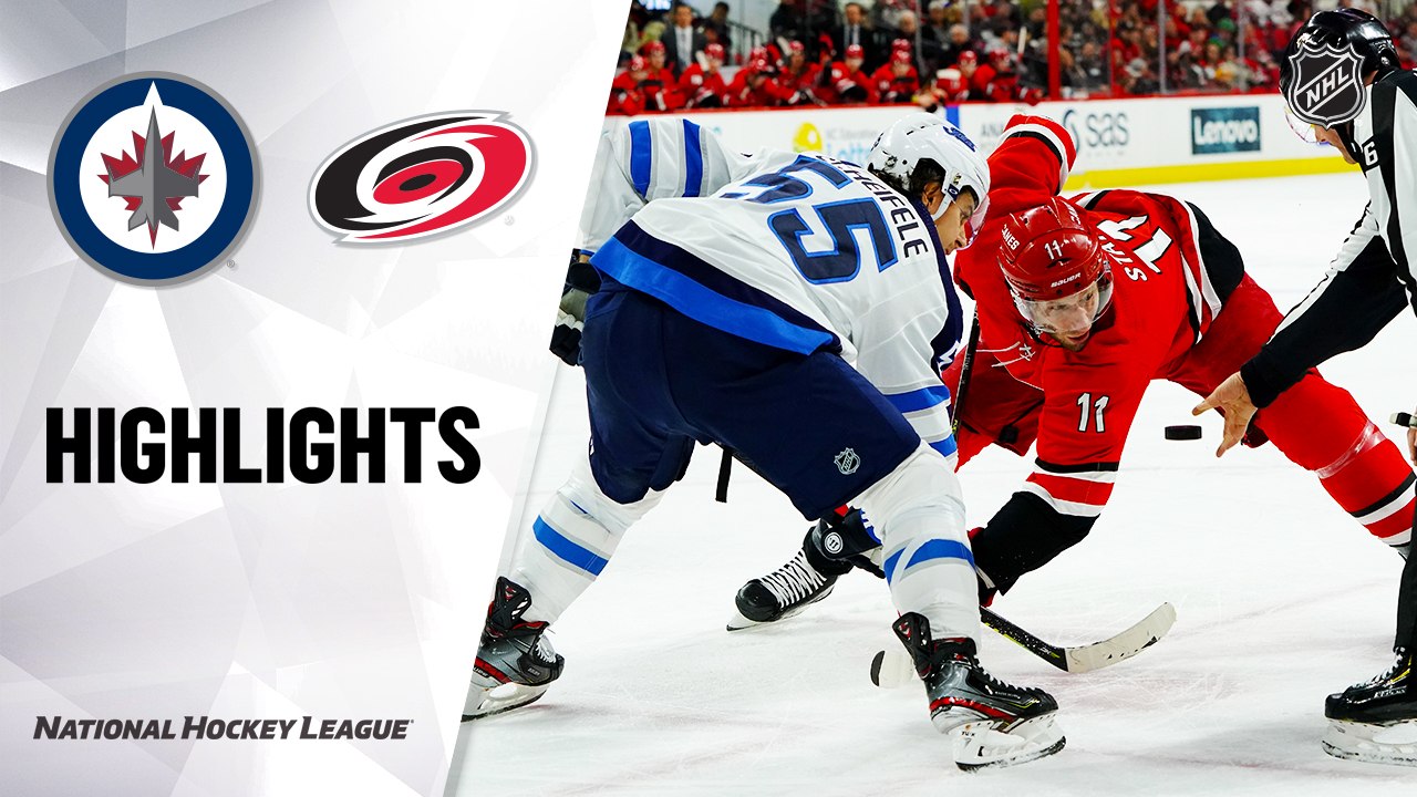 NHL Highlights | Hurricanes @ Jets 1/21/20