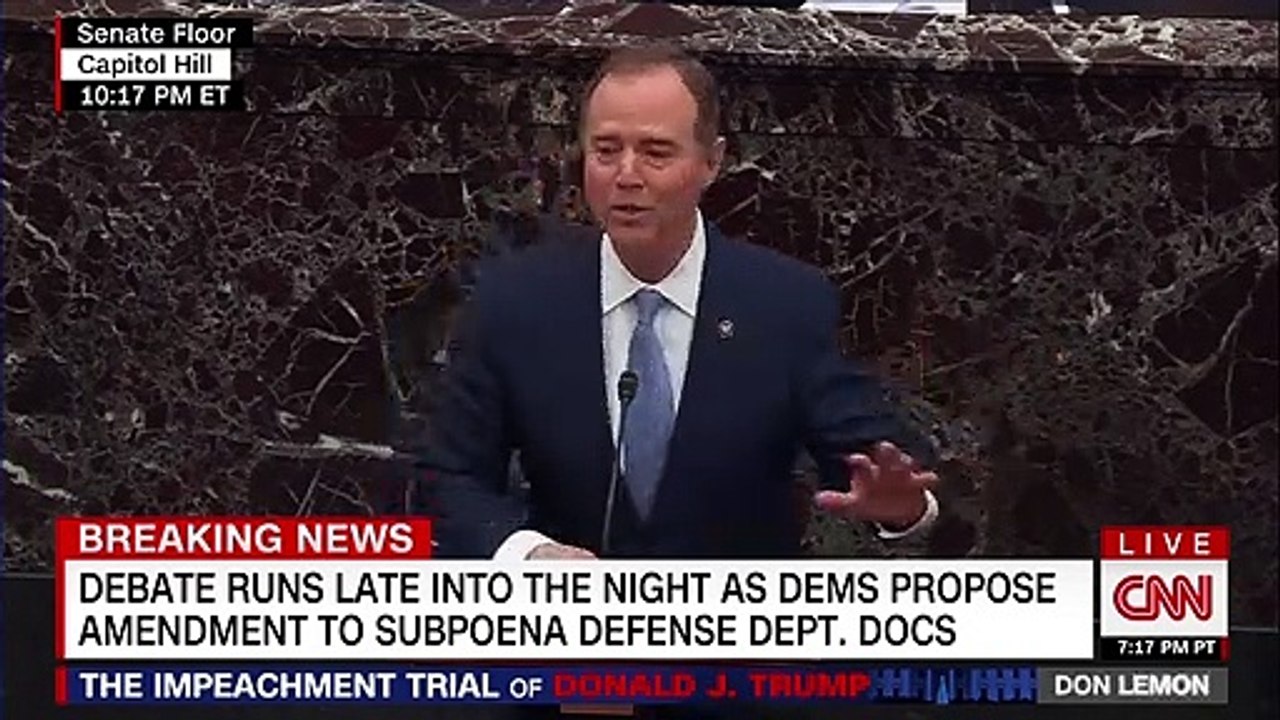 Adam Schiff schools Republican senators 'we're making it hard for you to say no' to transparency