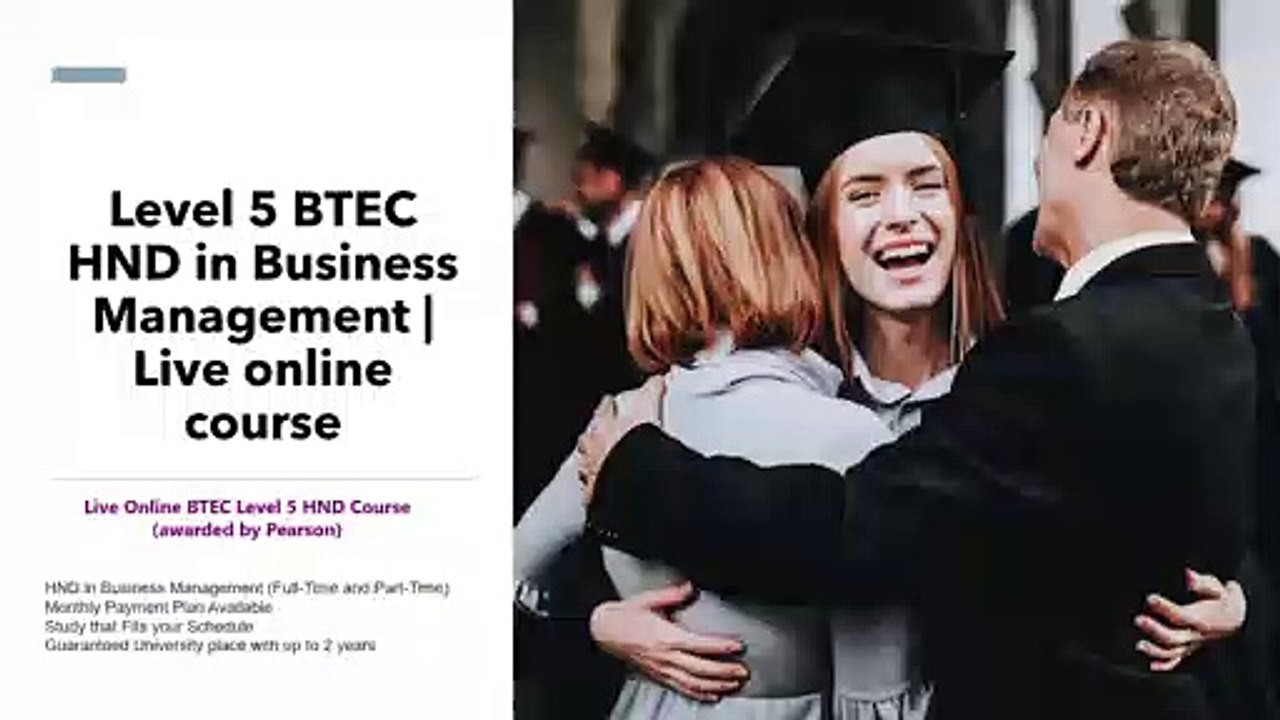 HND business management distance learning