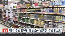 맥주 수입 10년 만에 감소…일본산 수입 반토막