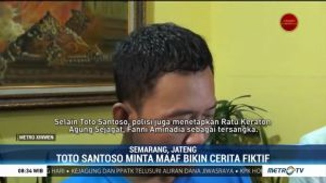 Toto Santoso Raja Keraton Agung Sejagat Minta Maaf