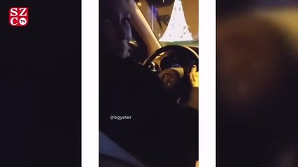 Hulya Avşar otostop çekenleri arabasına aldi